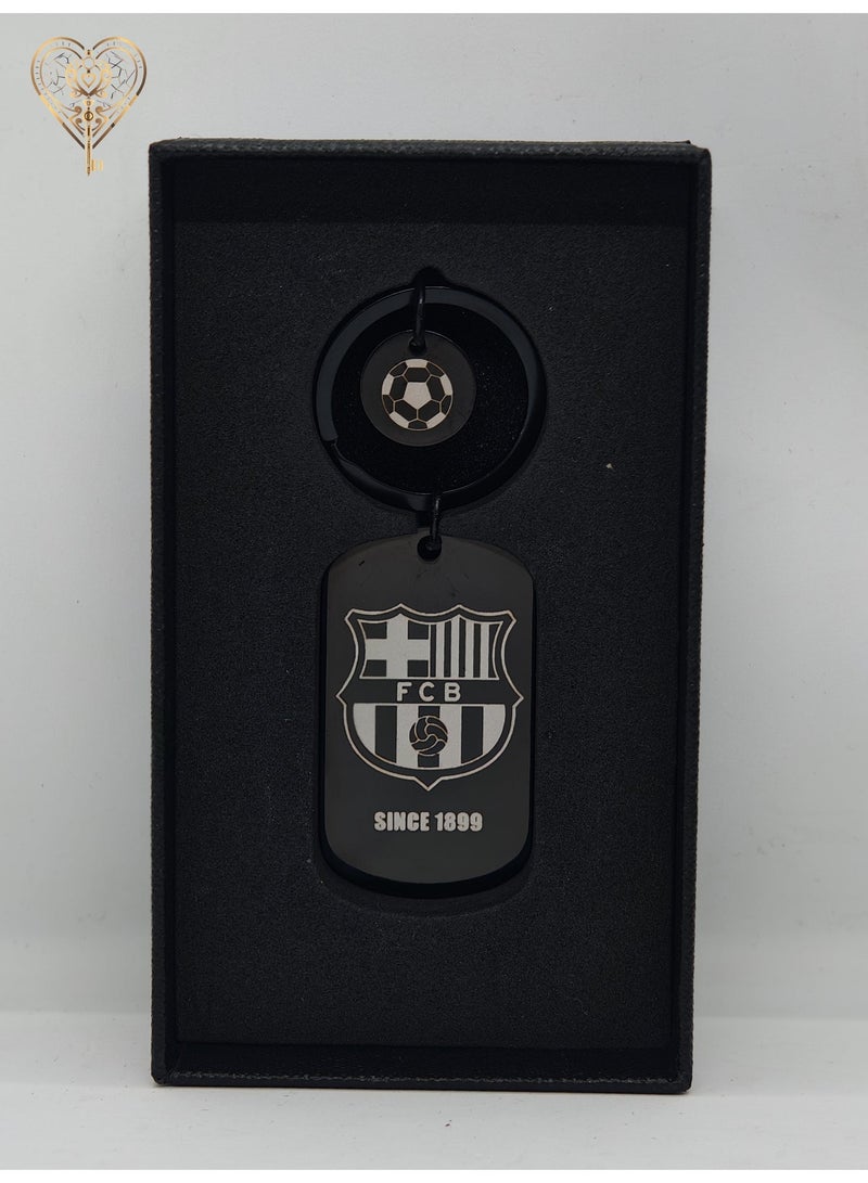 KeyAmor lux Barcelona keychain for Barcelona team fan, comes in fancy gift box which makes it a perfect choice for a special gift - Image 5